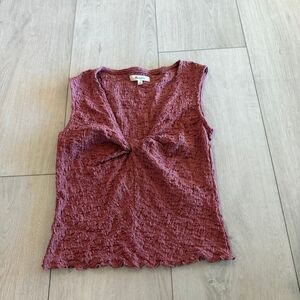 Madewell Soft Blush Pink Textured Dressy Tank Top Size s